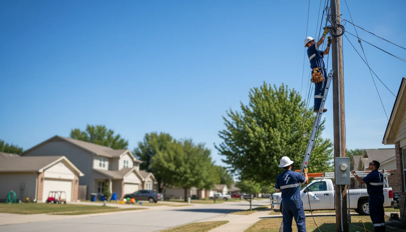 Residential electrician providing installation services in Baldwin, GA